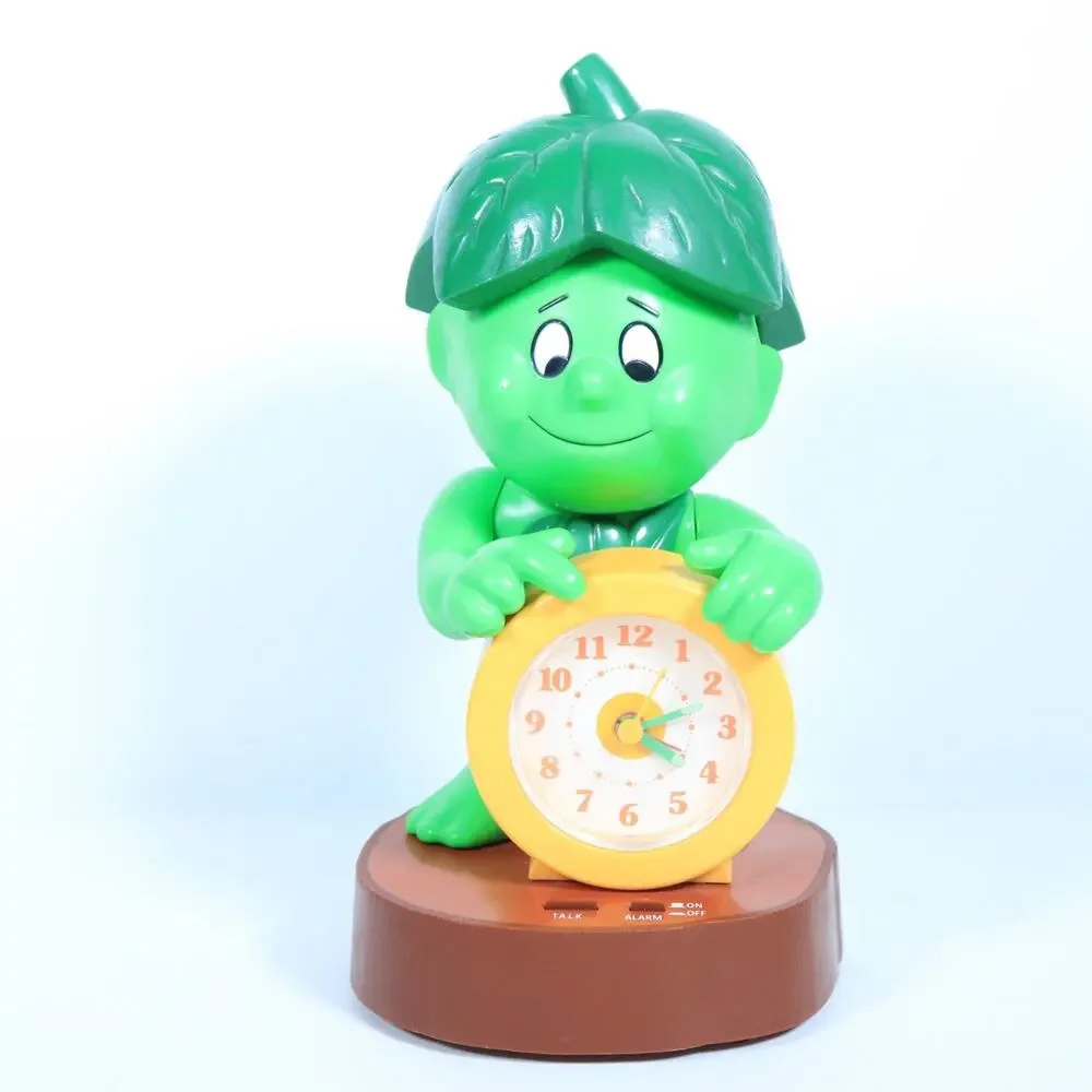 Little Sprout Talking Alarm Clock 1985 Little Green Giant PILSBURY TESTED